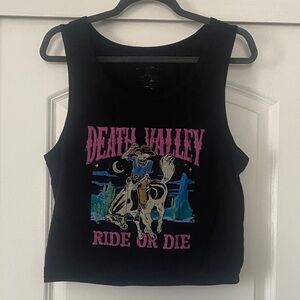 Black Death Valley Graphic Tank Top